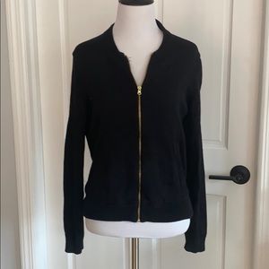 J. Crew Black Cotton Cardigan